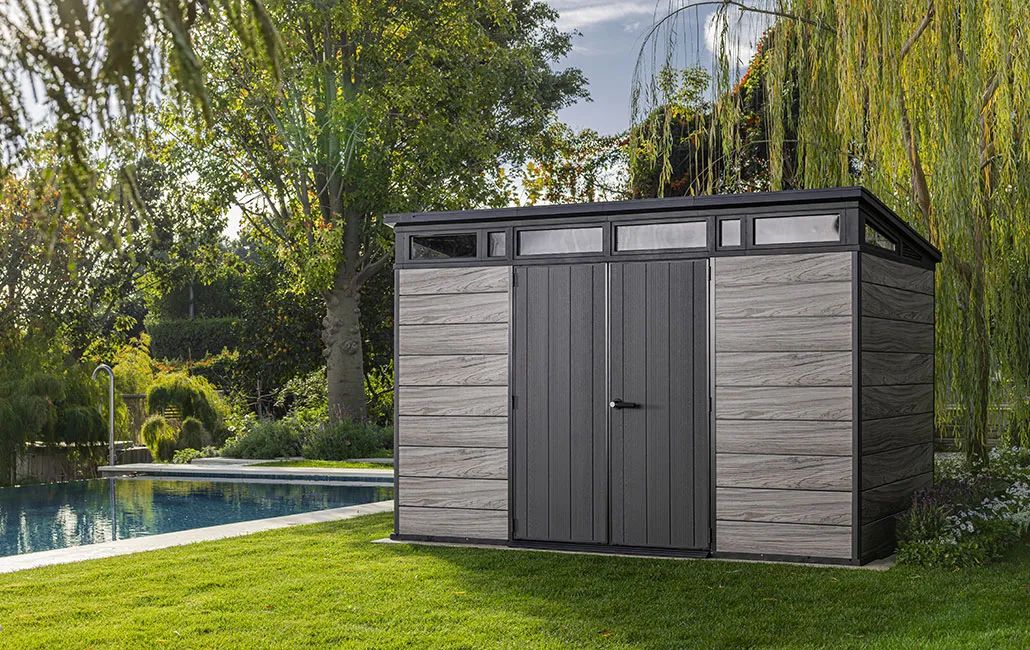 Gray Signature 11x7 Large Storage Shed - Keter US