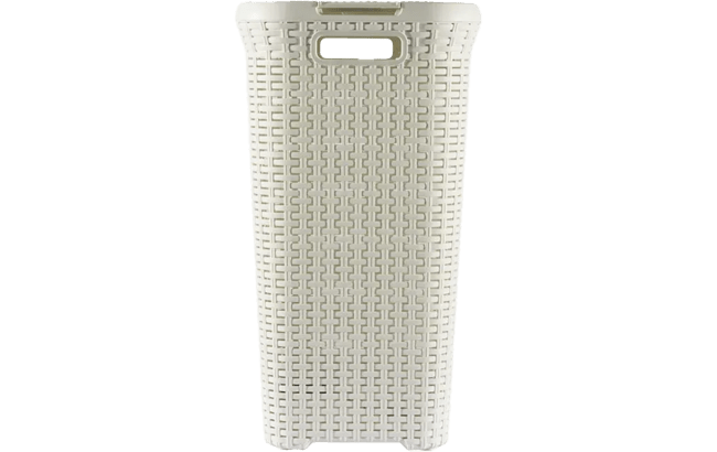 סל כביסה סטייל ראטן 60 ליטר - STYLE - לבן thumbnail