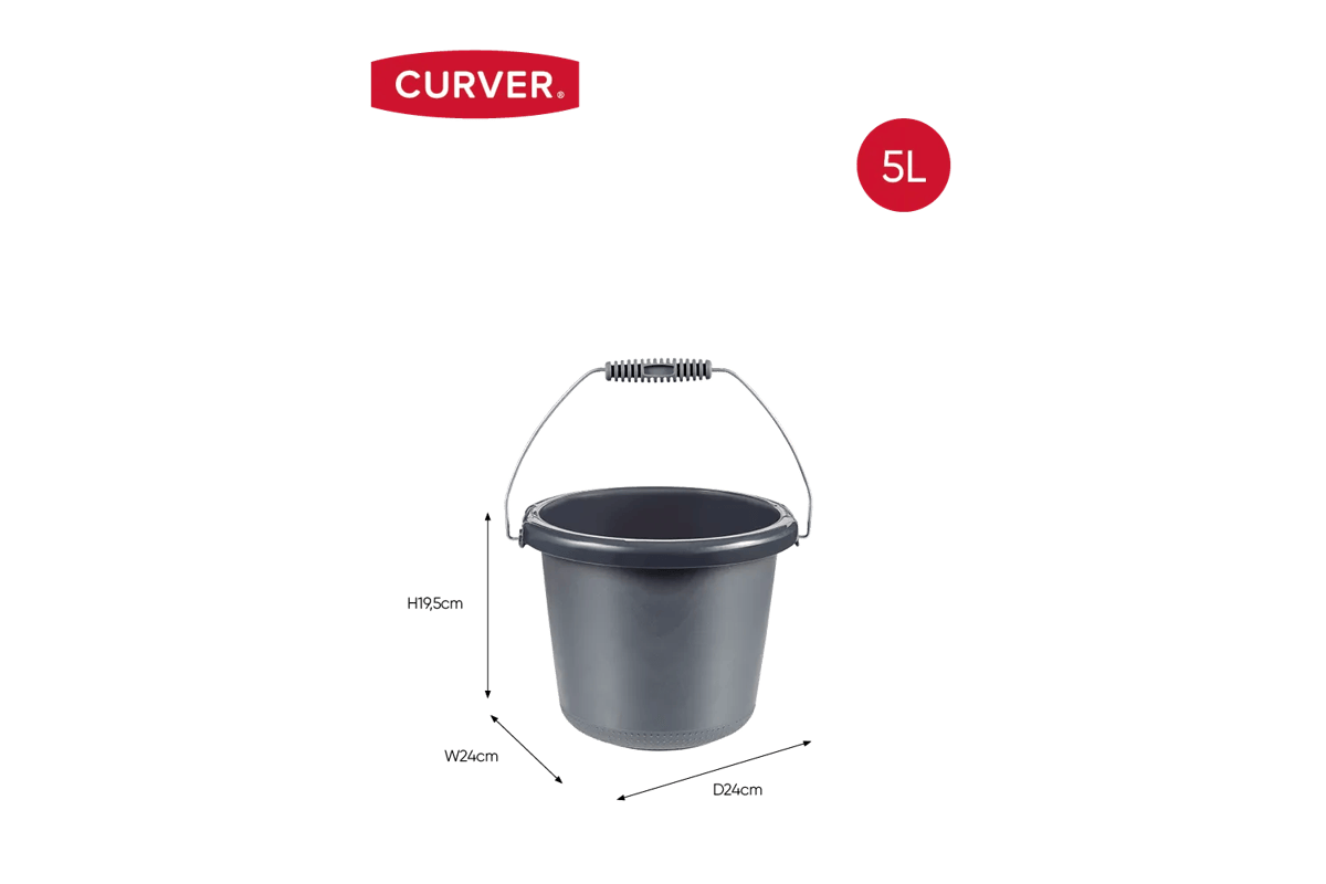 Emmer 5L - Antraciet