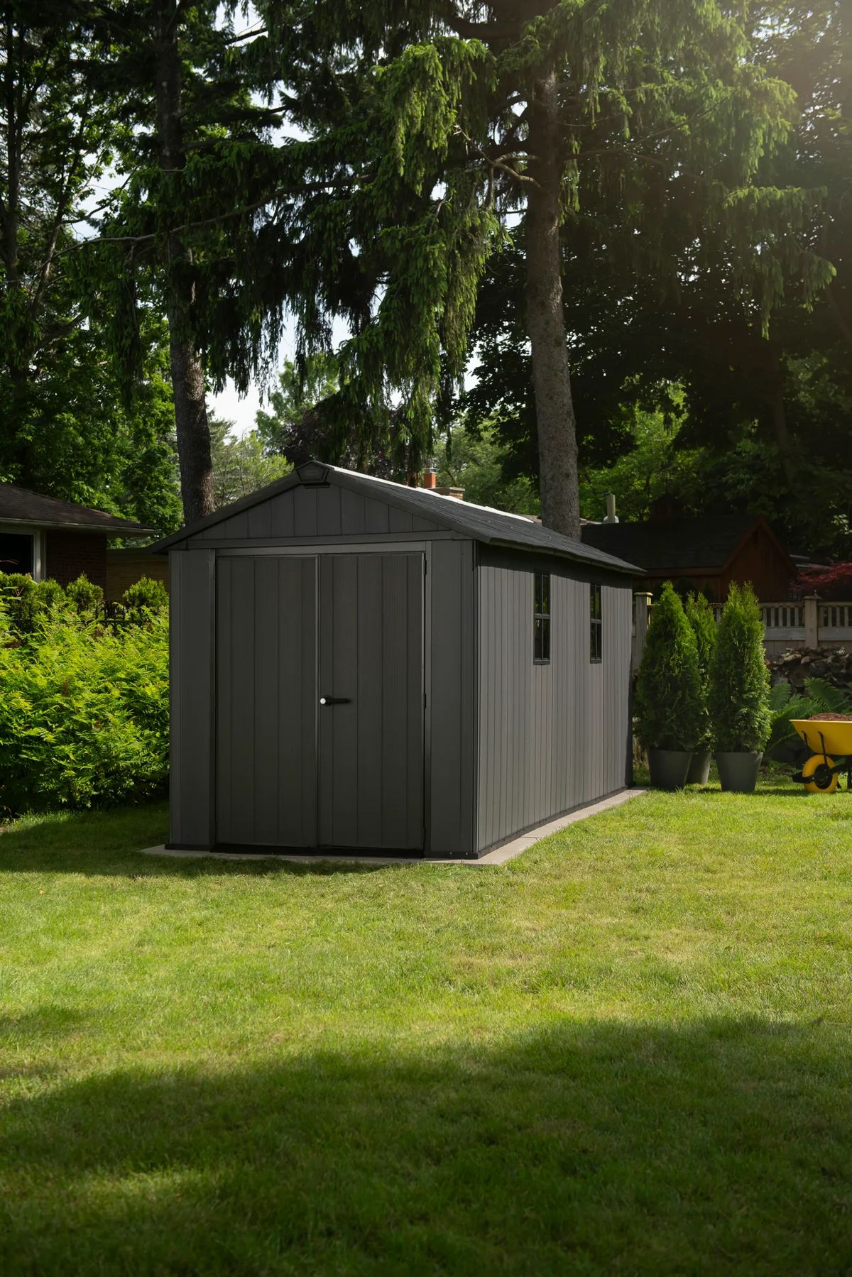 Caseta de exterior Newton Plus 7515 - 230x476x246 cm y 10 m2
