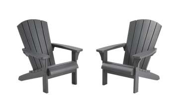 Troy Adirondack Graphit 2 Stück - Grau - Spaces