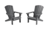 Troy Adirondack Tuinstoel - set van 2 - Antraciet