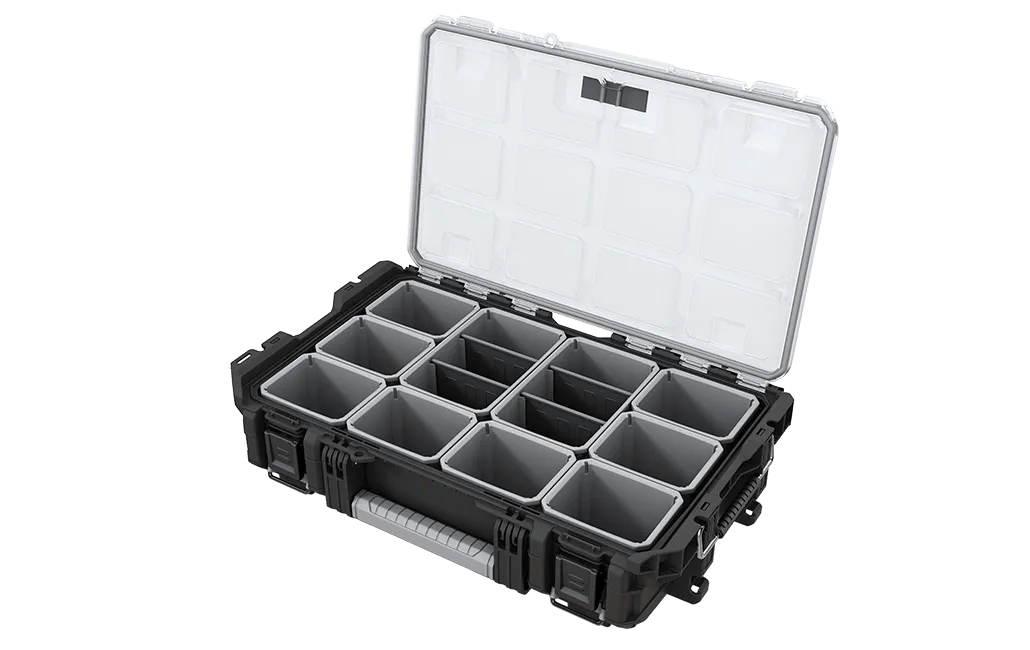 ROC Pro Gear Heavy Duty Clear Organiser - Graphite
