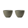 Honey Pot Low Planter 37cm Set of 2 - Marble Green