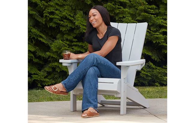 Modern White Outdoor Adirondack Chair - Keter US