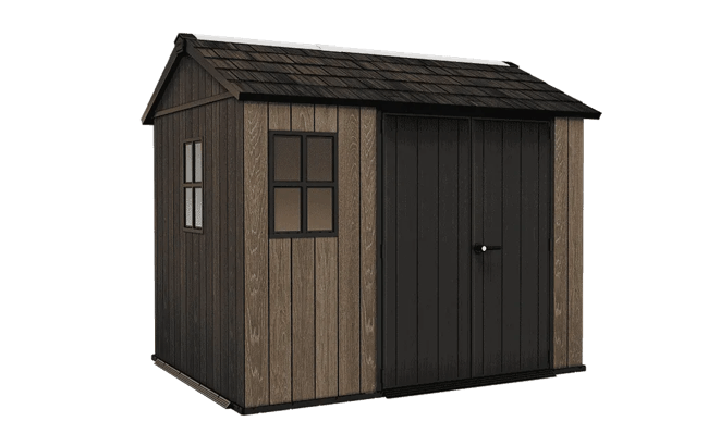 Apex 7.5x9 Storage Shed - חום אגוז