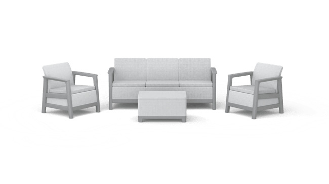 Scandi Linea 3-zits Loungebank -