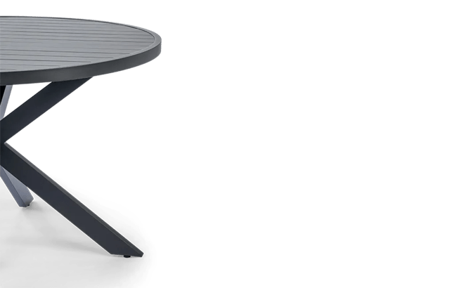 פינת אוכל פרלין שולחן עגול ו 4 כיסאות - לבן