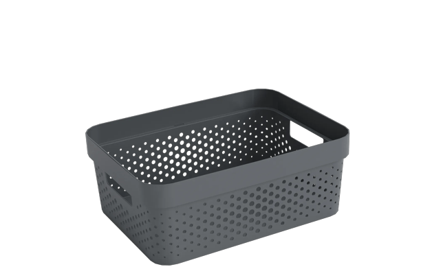 Infinity Dots Opbergbox 11L - Antraciet - Opbergen