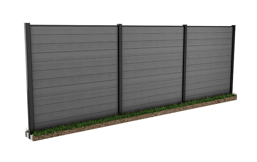 Fence Kit with 240cm Post  - Grey