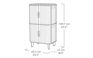 Velo 30 Gal Outdoor Cabinet Deck Box Graphite Set of 2 - Keter US