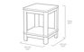 Deluxe Graphite Outdoor Adirondack Side Table - Keter US