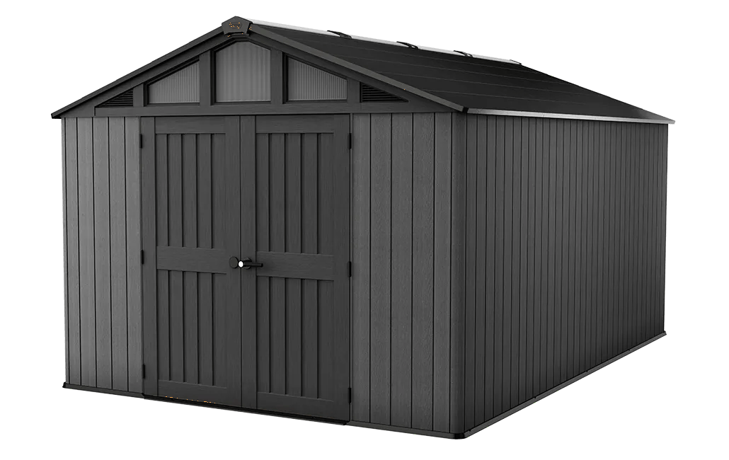 Abri de jardin Stronghold 1015 - 12,5 m2 - Gris Aspect Bois