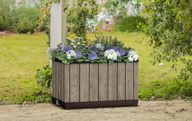Signature Rectangular Planter  - Ashwood Brown
