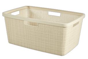 Jute Wasmand 46L - Wit - Wasmanden