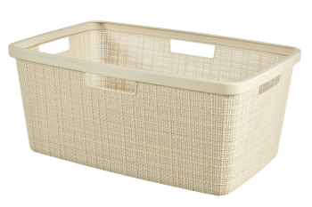 סל כביסה יוטה 46 ליטר - JUTE - קרם - גיגיות