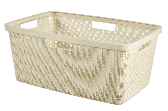 סל כביסה יוטה 46 ליטר - JUTE - קרם