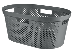 Infinity Dots Wasmand 40L - Antraciet - Wasmanden