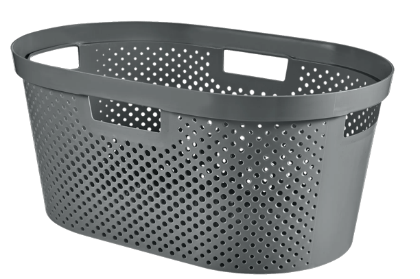 Infinity Dots Wasmand 40L - Antraciet - Wasmanden