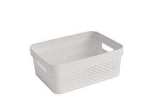 Infinity Dots Opbergbox 11L - Wit - Opbergen