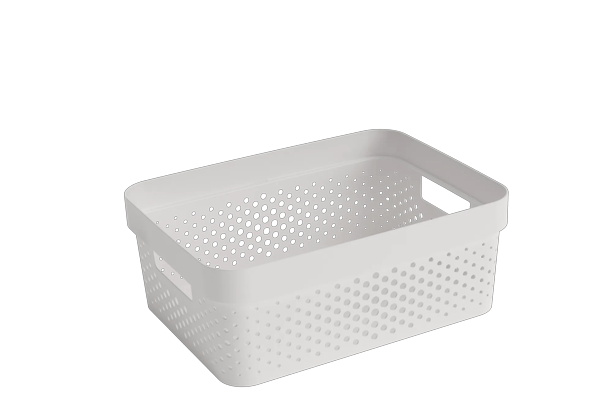 Infinity Dots Opbergbox 11L - Wit - Opbergen