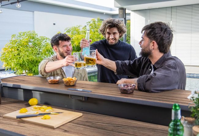 Signature Outdoor Garden Bar - Rosewood