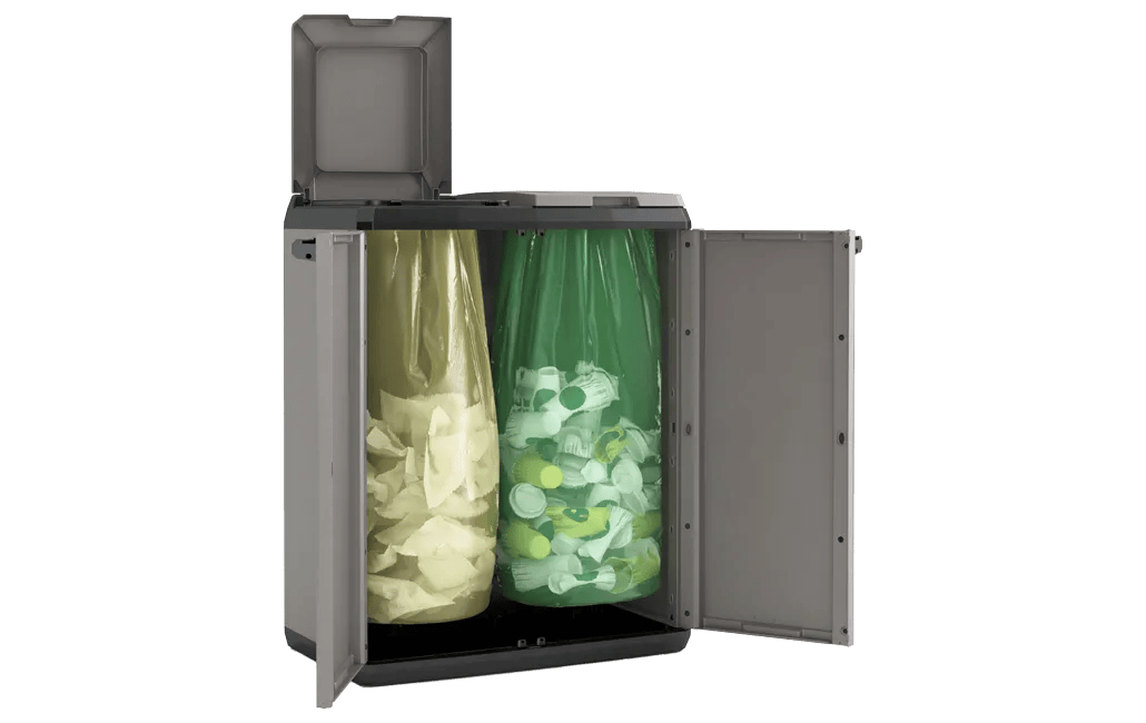Armario cubo de basura de resina Split - 99,2x39x68 cm. - 