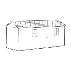 Signature Apex Shed 17x7.5ft - Rosewood