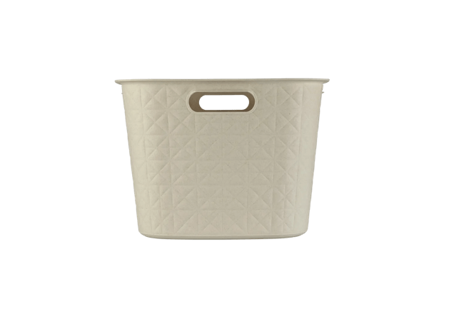 סל כביסה סופטקס 45 ליטר - קרם