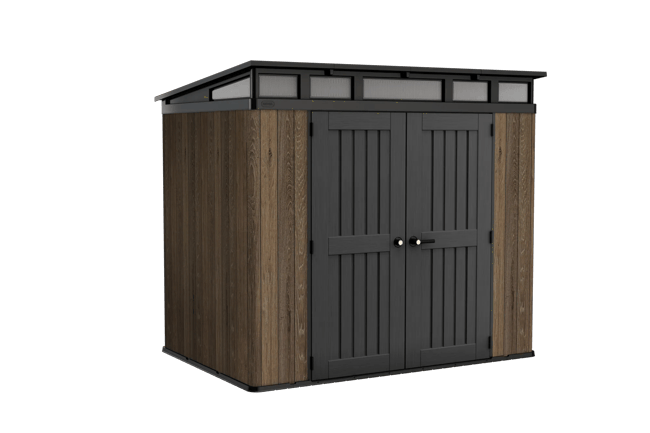 Aspen Gerätehaus 8×6 - Walnuss