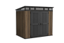 Aspen Gerätehaus 8×6 - Walnuss