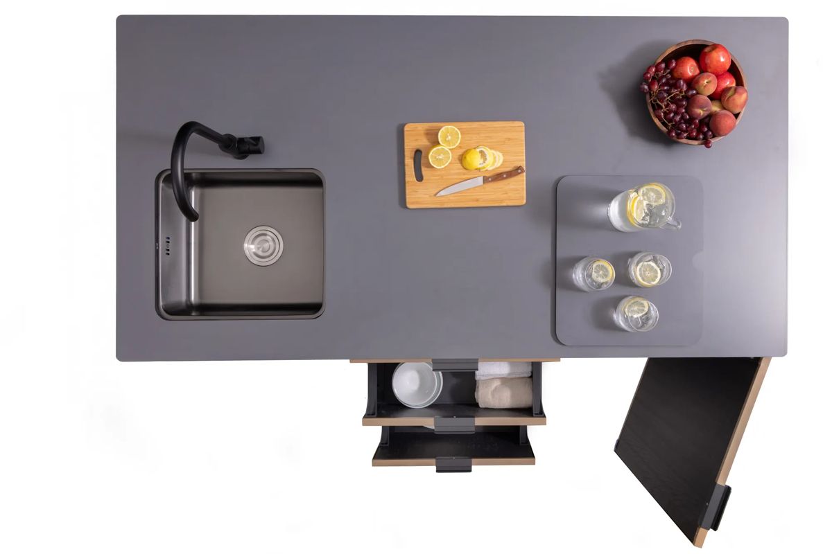 Compacte Buitenkeuken - 72,1x167,9x94 cm  - Venetian Bruin