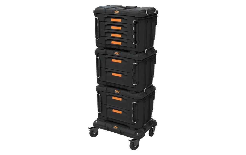 עגלת כלים ניידת מקצועית + 8 מגירות ROC