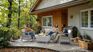 Conjunto de exterior de 4 plazas Scandi con mesa de almacenamiento - 