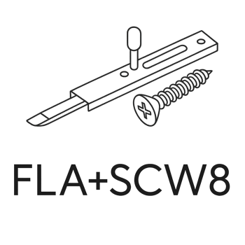 FLA+SCW8 - Factor Door Bar (2pcs) - Graphite - Factor Shed