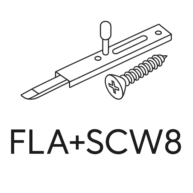 FLA+SCW8 - Factor Door Bar (2pcs) - Graphite