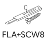 FLA+SCW8 - Factor Door Bar (2pcs) - Graphite