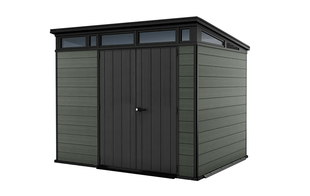 Cortina 9x7 Storage Shed - Green