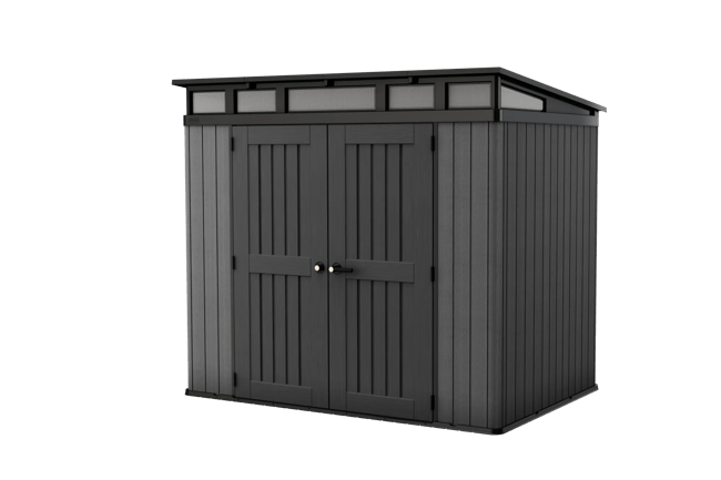 Stronghold Pent Shed 8x6ft - Grey