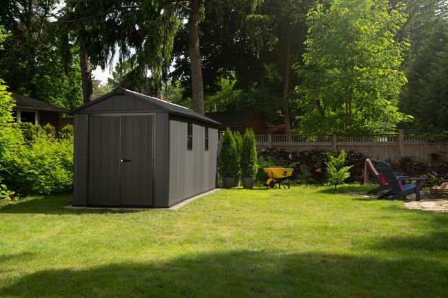 Newton Plus 7515 Tuinhuis - 230x476x246cm - Grijs