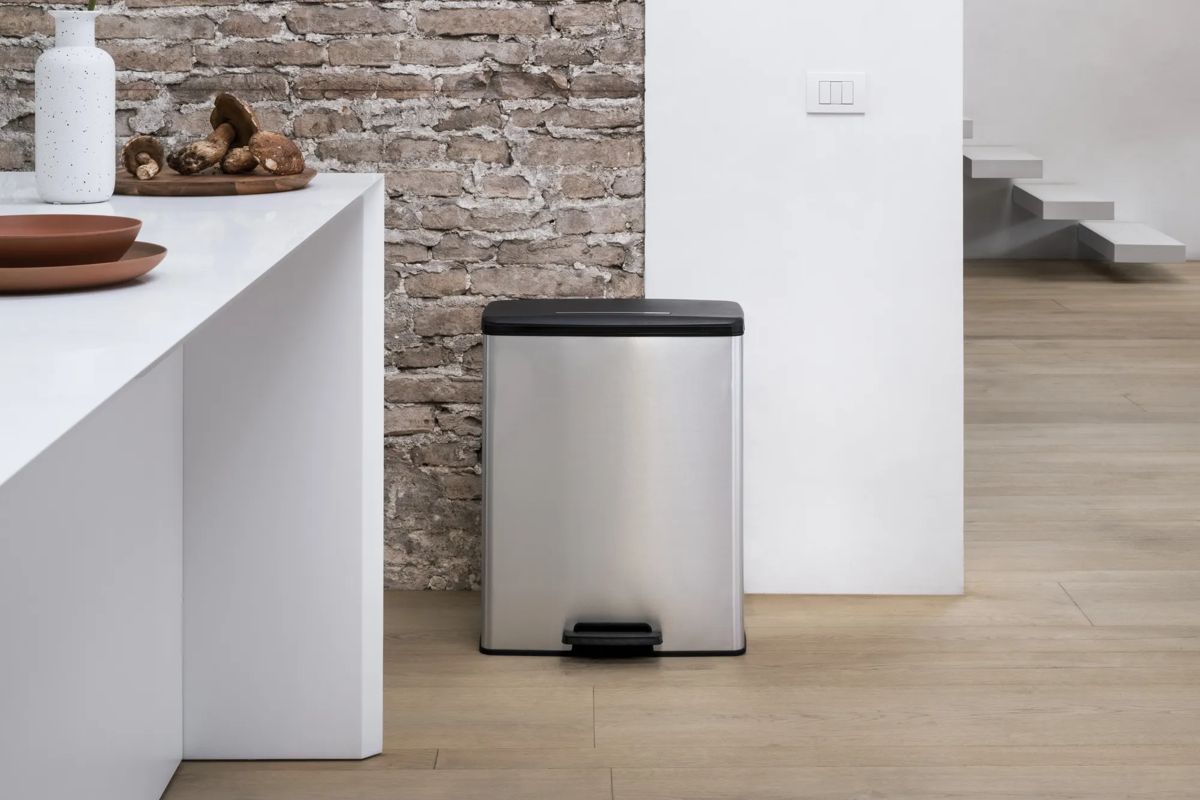 Decobin Duo Prullenbak 26L+26L - Zilver