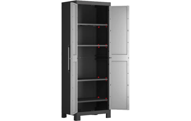 ארון שירות דטרויט גבוה - אפור-שחור thumbnail