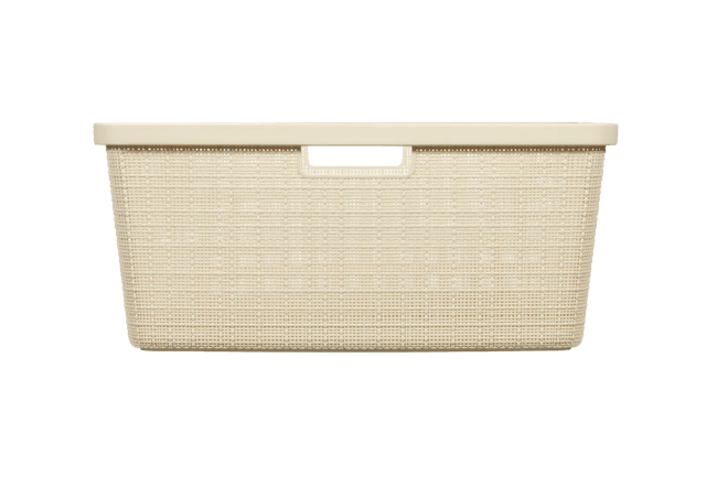 סל כביסה יוטה 46 ליטר - JUTE - קרם