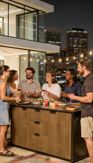 Outdoor Kitchen with Sink Venetian Brown - Keter US