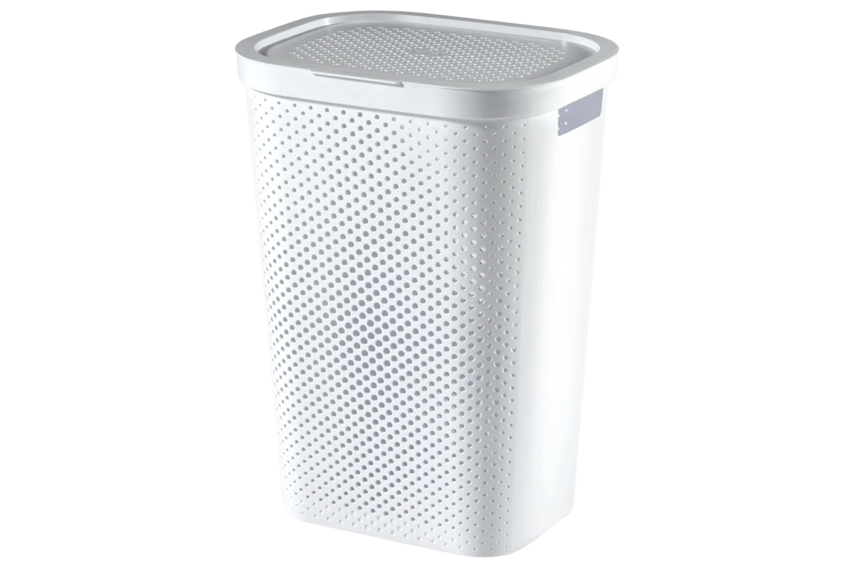 Infinity Dots Wasmand 60L - Wit