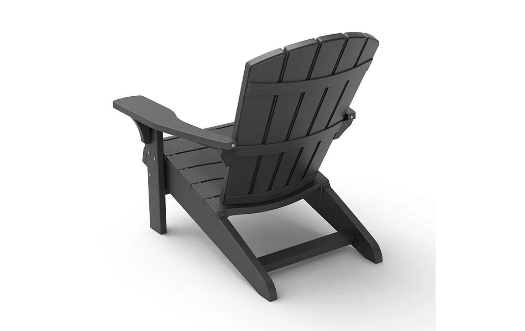 Troy Adirondack Stühle mit Luzon Tisch – 81x80x96,5 cm - Grau