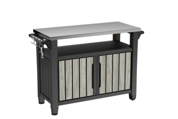 Unity XL Outdoor Kitchen BBQ Table  - Storm Grey - Outdoor Dining