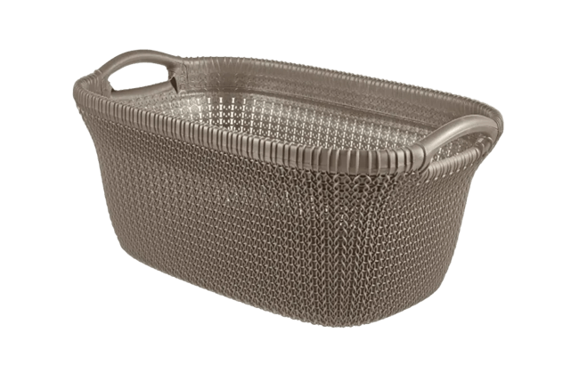 סל כביסה KNIT סרוג 40 ליטר - חום