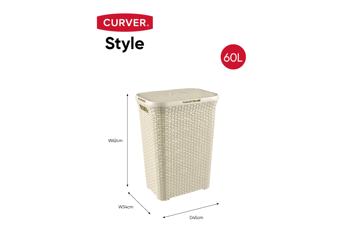 Style Wasmand 60L - Wit