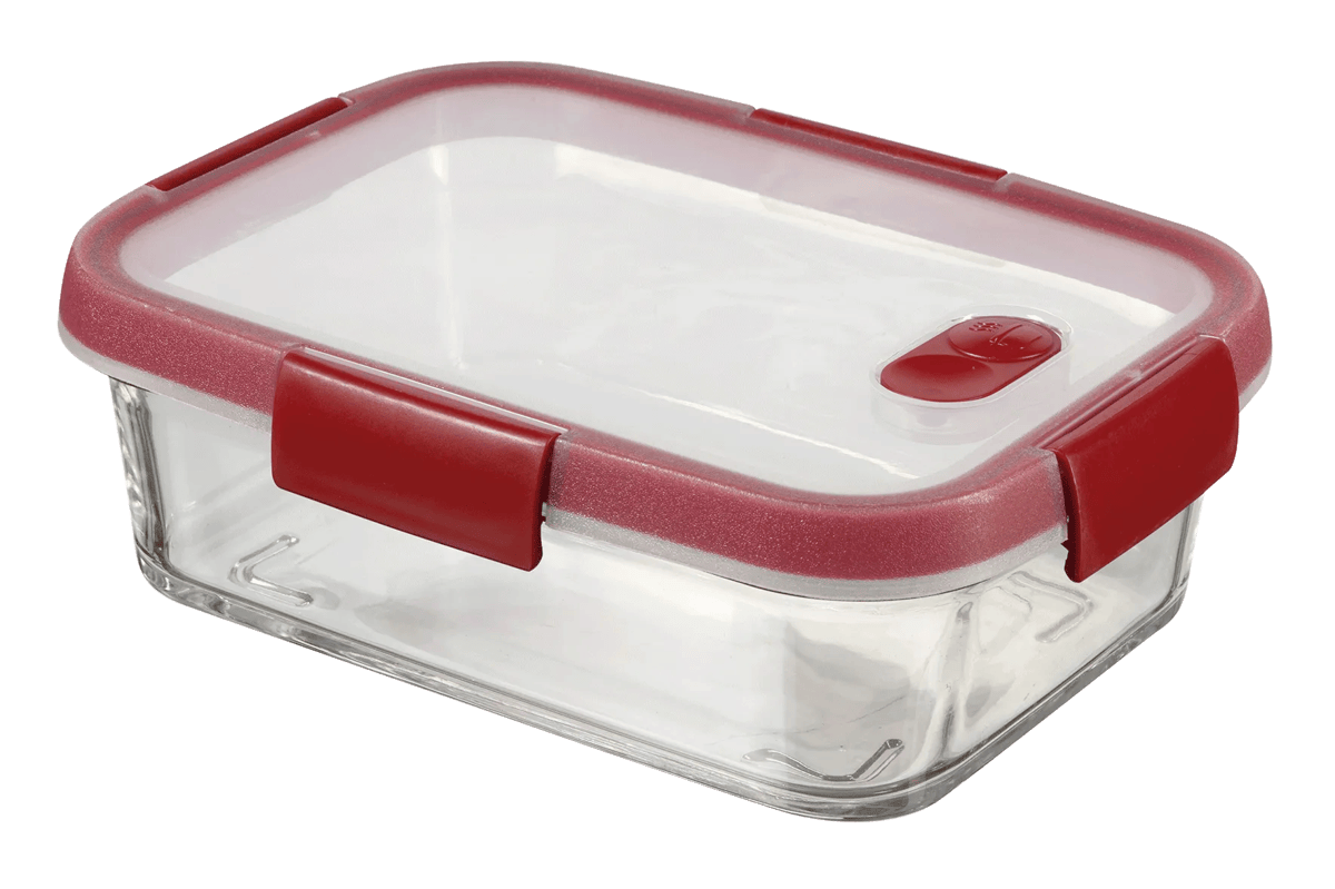Smart Cook Vershoudsdoos 0,9L - Transparant/Rood